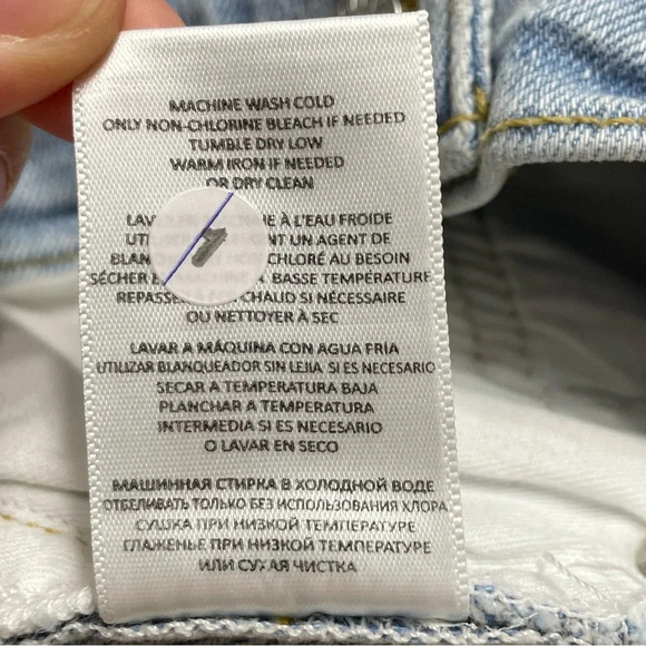 RE/DONE 70S STOVE PIPE Jeans in RIVER FADE size 25 - Picture 10 of 16